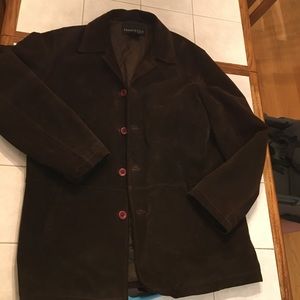 Men’s brown suede coat